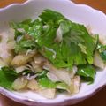 わたママ's cooksnap of when they made ゴマ油でウマ～　セロリとシラスの和え物.
