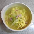 tomo56's cooksnap of when they made 春キャベツと☆炒め卵のスープ.