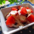 まろんかふぇ's cooksnap of when they made タコとトマトのバジル★カルパッチョ.