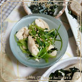 ＴＯＭＯＷＡＴ's cooksnap of when they made 小さな一皿♪ささみとみつばの辛子醤油あえ.