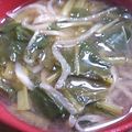 ＊こみこ＊'s cooksnap of when they made 切干大根と小松菜のすりゴマ味噌汁～.