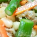 熊人すみこ's cooksnap of when they made 新玉ねぎとアスパラと大豆のサラダ.