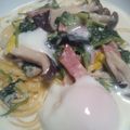 azu211's cooksnap of when they made カルボナーラ風スープスパゲッティ.