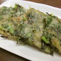 ぽんずー's cooksnap of when they made 大根の葉たっぷりチヂミ.