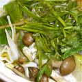 しょぼン's cooksnap of when they made セリと鶏団子のゴボウ鍋.