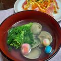 ponnko's cooksnap of when they made ひな祭りやお食い初めに♪　蛤のお吸い物.
