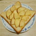 yuka119's cooksnap of when they made りんごトースト.