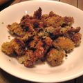 stw's cooksnap of when they made 簡単おつまみ☆鶏皮のパン粉焼き♪.