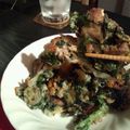 runmaru710's cooksnap of when they made 春菊と豚の香ばしチーズかき揚げ.