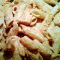 Yurijens's cooksnap of when they made かに風味蒲鉾でカニのトマトクリームパスタ.