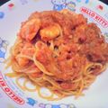 でかあし's cooksnap of when they made エビのトマト豆乳クリームパスタ.