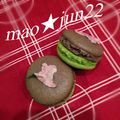 mao★jun22's cooksnap of when they made マカロン❤桜～桜の園♪.