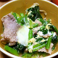 ごーごーゆきんこ's cooksnap of when they made 豚肉とほうれん草の卵とじ.