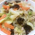 まくのうち's cooksnap of when they made 旨い！白菜の麻婆春雨.