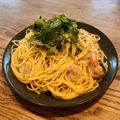 アラタイワ's cooksnap of when they made パクチーとエビのパスタ.