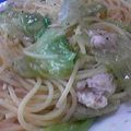 ごっつん's cooksnap of when they made ツナとレタスの柚子胡椒パスタ.