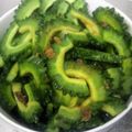 ぶーたーこー's cooksnap of when they made ゴーヤの梅干サラダ.