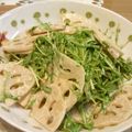 aiwee's cooksnap of when they made レンコンと水菜のマヨぽんサラダ.