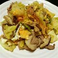 かずみ0128's cooksnap of when they made キャベツと豚肉の卵とじ煮.