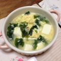 ブりゃん's cooksnap of when they made 豆腐と卵のスープ(*^^*).
