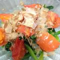 minekoaya's cooksnap of when they made ◆ほうれん草のホットトマトのせ♪.