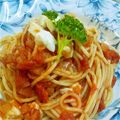 松田なな's cooksnap of when they made トマトとモッツァレラチーズのパスタ.