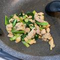 クックBYD313☆'s cooksnap of when they made 鶏肉と小松菜の炒め物.