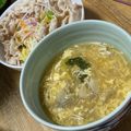 ★ゴンぎつね★'s cooksnap of when they made 冷しゃぶの茹で汁でかき玉汁〜.