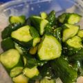 ゆるмαмα's cooksnap of when they made 激旨★キュウリのわさび漬け.