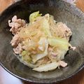 nagomi＊'s cooksnap of when they made 簡単＊節約！豚こまと春雨のネギ塩炒め.