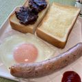 ビートルズ食堂's cooksnap of when they made 時短 簡単♬ 朝の目玉焼き.