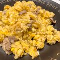 かにゃす's cooksnap of when they made 旦那が喜ぶ！豚肉チャーハン.