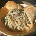 あいび's cooksnap of when they made 鮭とキノコのクリームうどん.