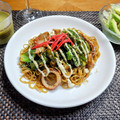 ルチアーノ★★★'s cooksnap of when they made イカ焼きそば★屋台風.