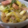 minako's cooksnap of when they made 短冊イカとベーコンのバジル炒め.