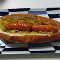 choco＊７'s cooksnap of when they made キャベツのカレー炒めのホットドッグ.