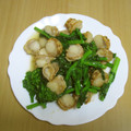 かおり（＾ｖ＾）♪'s cooksnap of when they made 10分で作る☆帆立と菜の花の中華炒め.