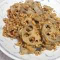 ＲＫまま's cooksnap of when they made 蓮根とひき肉のきんぴら.