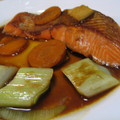 cscs's cooksnap of when they made 鮭とねぎの照り焼き.
