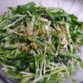 みとー's cooksnap of when they made 水菜と塩昆布のサラダ.