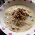 あんずてぃー☆'s cooksnap of when they made おからニョッキのきのこ豆乳クリームソース.