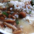 ホトボリ's cooksnap of when they made 塩麹となめこの雑炊.
