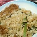 クオン79's cooksnap of when they made 炊飯器で作る釜飯風山菜ごはん.
