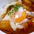 月見なっとう's cooksnap of when they made ひとりランチに！カレー丼✿.