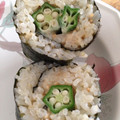 starjewel's cooksnap of when they made 低糖質おつまみ！おくらとﾂﾅののりまき.