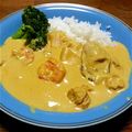 ゆーぽよよん's cooksnap of when they made フライパン一つで簡単！シーフードカレー.