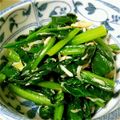 akomanman's cooksnap of when they made ほうれん草のじゃこニンニク炒め.