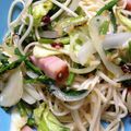 エソラ365's cooksnap of when they made 菜の花とウインナーのペペロンチーノ.