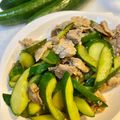 yu🐓's cooksnap of when they made 夏バテ予防♫豚肉冬瓜(きゅうり)の炒め物.