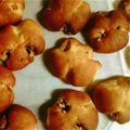 chibijuju's cooksnap of when they made ふわふわ♪くるみとキャラメルチップのパン.